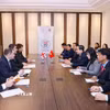 Chủ tịch Quốc hội Trần Thanh Mẫn gặp Chủ tịch Quốc hội Gruzia Shalva Papuashvili. (Ảnh: Doãn Tấn/TTXVN)