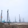 Công trường thi công Dự án Cảng hàng không quốc tế Gia Bình. (Ảnh: Dương Giang/TTXVN)