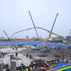 Công trường thi công Dự án Cảng hàng không quốc tế Gia Bình. (Ảnh: Dương Giang/TTXVN)