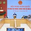 Thủ tướng Phạm Minh Chính chủ trì Hội nghị toàn quốc về công tác phòng, chống thiên tai năm 2026. (Ảnh: Dương Giang/TTXVN)