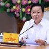 Phó Thủ tướng Trần Hồng Hà phát biểu chỉ đạo. (Ảnh: Văn Điệp/TTXVN)