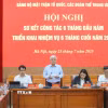 Ông Đỗ Văn Chiến, Ủy viên Bộ Chính trị, Bí thư Trung ương Đảng, Bí thư Đảng ủy Mặt trận Tổ quốc, các đoàn thể Trung ương, Chủ tịch Ủy ban Trung ương Mặt trận Tổ quốc Việt Nam chủ trì Hội nghị. (Ảnh: TTXVN phát)