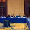 Ông Trần Anh Tú chủ trì cuộc họp kỹ thuật môn Bóng đá bãi biển Asian Beach Games 2026 tại Tam Á, Hải Nam (Trung Quốc). (Nguồn: VFF)