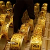 Vàng được bày bán tại Pakistan. (Nguồn: Reuters/TTXVN)