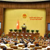 Quang cảnh phiên họp sáng 22/10. (Ảnh: Minh Đức/TTXVN)