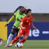 U17 nữ Việt Nam chia tay U17 nữ châu Á sau khi không thể tạo nên bất ngờ trước U17 nữ Australia. (Nguồn: VFF)