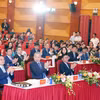 Tổng Bí thư Tô Lâm và các đồng chí lãnh đạo, nguyên lãnh đạo Đảng, Nhà nước dự đại hội. (Ảnh: Thống Nhất/TTXVN)