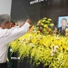Đoàn các Cựu chiến binh viếng Nguyên Chủ tịch nước Trần Đức Lương. (Ảnh: Đoàn Hữu Trung/TTXVN)