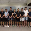 Các đối tượng tượng bị bắt. (Ảnh: TTXVN phát)