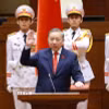 Chủ tịch nước Cộng hòa xã hội chủ nghĩa Việt Nam Tô Lâm tuyên thệ nhậm chức. (Ảnh: Dương Giang/TTXVN)