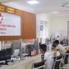 Người dân đến làm thủ tục hành chính tại xã biên giới Trường Hà. (Ảnh: Chu Hiệu/TTXVN.)