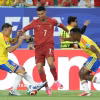 Ronaldo và đội tuyển Bồ Đào Nha rơi vào nhánh đấu 'tử thần' vòng knock-out World Cup 2026. (Ảnh: AFP/TTXVN)