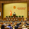 Chủ tịch Quốc hội Trần Thanh Mẫn phát biểu bế mạc Kỳ họp. (Ảnh: Doãn Tấn/TTXVN)