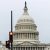 Quang cảnh bên ngoài Tòa nhà Quốc hội ở Washington DC. (Ảnh: THX/TTXVN)