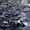 Cảnh đổ nát sau cuộc không kích của Israel tại Beirut, Liban. (Ảnh: THX/TTXVN)