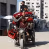 Người dân Palestine sơ tán tránh xung đột tại Gaza. (Ảnh: THX/TTXVN)