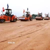 Thi công cao tốc Biên Hòa - Vũng Tàu giai đoạn 1. (Ảnh: Dương Giang/TTXVN)