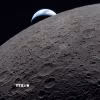 Hình ảnh Mặt Trăng và Trái Đất được quan sát từ tàu vũ trụ Orion trong sứ mệnh Artemis II, ngày 6/4/2026. (Ảnh: THX/TTXVN)