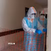 Nhân viên y tế làm việc tại trung tâm điều trị Ebola ở Bunia, tỉnh Ituri, CHDC Congo. (Ảnh: THX/TTXVN)