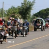 Người dân Campuchia sơ tán tới điểm trú ẩn an toàn ở tỉnh Siem Reap ngày 8/12/2025. (Ảnh: THX/TTXVN)