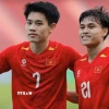 U22 Việt Nam quyết thắng, giành vé vào chung kết bóng đá nam SEA Games 33. (Ảnh: Minh Quyết/ TTXVN)