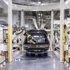 Dây chuyền sản xuất của Hyundai Motor. (Ảnh: Yonhap/TTXVN)