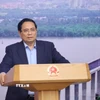 Thủ tướng Phạm Minh Chính chủ trì Phiên họp lần thứ 21 của Ban Chỉ đạo các dự án quan trọng quốc gia. (Ảnh: Dương Giang/TTXVN)