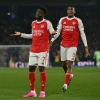Bukayo Saka ghi bàn giúp Arsenal chiến thắng và bỏ xa Man City. (Nguồn: AFP)