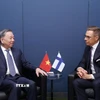 Tổng Bí thư, Chủ tịch nước Tô Lâm gặp Tổng thống Phần Lan Alexander Stubb. (Ảnh: Lâm Khánh/TTXVN)