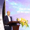 Phó Chủ tịch UBND thành phố Đà Nẵng Lê Quang Nam phát biểu tại Hội nghị. (Ảnh: Khoa Chương/TTXVN)