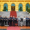 Chủ tịch nước Lương Cường với Đại sứ, Đại biện các nước ASEAN và Timor Leste tại Việt Nam. (Ảnh: Lâm Khánh/TTXVN)