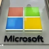 Biểu tượng Microsoft tại một cửa hàng ở New York, Mỹ. (Ảnh: Kyodo/TTXVN)