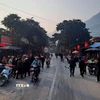 Chợ vùng cao biên giới Minh Tân (Hà Giang). (Ảnh: Đức Thọ/TTXVN)