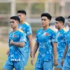 U22 Việt Nam hướng đến trận thắng ngày ra quân. (Ảnh: Minh Quyết/TTXVN)