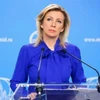 Người phát ngôn Bộ Ngoại giao Nga Maria Zakharova phát biểu trong một cuộc họp báo. (Ảnh: IRNA/TTXVN)