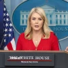 Thư ký báo chí Nhà Trắng Karoline Leavitt. (Ảnh: THX/TTXVN)