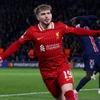 Harvey Elliott giúp Liverpool nhọc nhằn vượt qua PSG. (Nguồn: Getty Images)