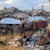 Những ngôi nhà bị phá hủy do xung đột tại Beit Lahia, Dải Gaza. (Ảnh: THX/TTXVN)