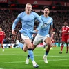 Haaland tỏa sáng giúp Man City đánh bại Liverpool. (Nguồn: Getty Images)