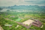 Chùa Bái Đính nằm trong Quần thể danh thắng Tràng An - Di sản văn hóa và thiên nhiên thế giới. (Ảnh: Vietnam+)