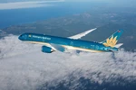 Máy bay của Hãng hàng không Vietnam Airlines đi châu Âu. (Ảnh minh họa: PV/Vietnam+)