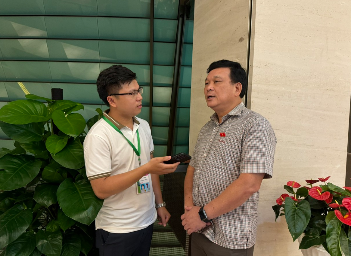 Đại biểu Vũ Ngọc Long, Giám đốc Sở Công thương tỉnh Bình Phước (Đại biểu Quốc hội tỉnh Bình Phước) vnp_phong van dai bieu quoc hoi.PNG