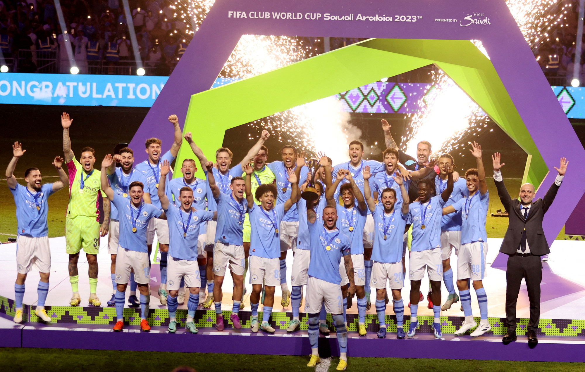Manchester City lần đầu vô địch FIFA Club World Cup. (Nguồn: Reuters)