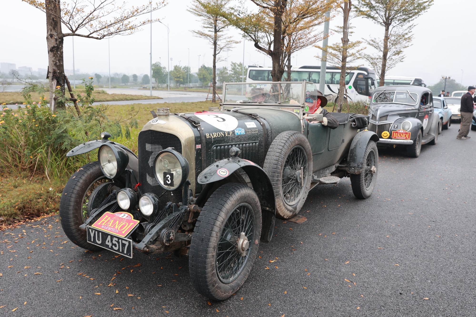 Chiếc xe có tuổi đời cao nhất của đoàn xe là chiếc Bentley 4½ Le Mans đời 1927. Đây là mẫu xe đầu tiên của Bentley chiến thắng trong cuộc đua 24h Le Mans. (Ảnh: Minh Sơn/Vietnam+) SON26416.JPG