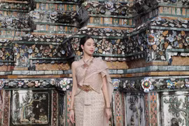Đương kim Miss International Thanh Thủy vừa kết thúc hành trình ý nghĩa tại Thái Lan. (Ảnh: CTV/Vietnam+)