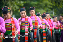 Bảo tồn và phát huy bản sắc văn hóa các dân tộc thiểu số là một trong những mục tiêu bền vững của ngành du lịch. (Ảnh minh họa: Minh Sơn/Vietnam+)