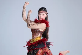 “Vũ điệu đại ngàn” lấy cảm hứng từ vùng đất Tây Nguyên của Hoa hậu Ý Nhi. (Ảnh: CTV/Vietnam+)