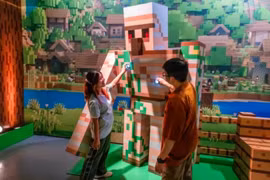 Singapore có trải nghiệm nhập vai Minecraft tương tác đầu tiên tại châu Á. (Ảnh: Tổng cục Du lịch Singapore)