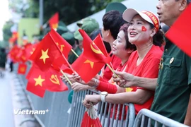 Hành xử đúng mực để sự kiện A80 mãi là một mốc son đẹp của lịch sử dân tộc. (Ảnh: Mai Mai/Vietnam+)