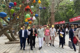 Đoàn đại biểu tham gia chương trình “Du xuân hữu nghị 2026.” (Ảnh: CTV/Vietnam+)